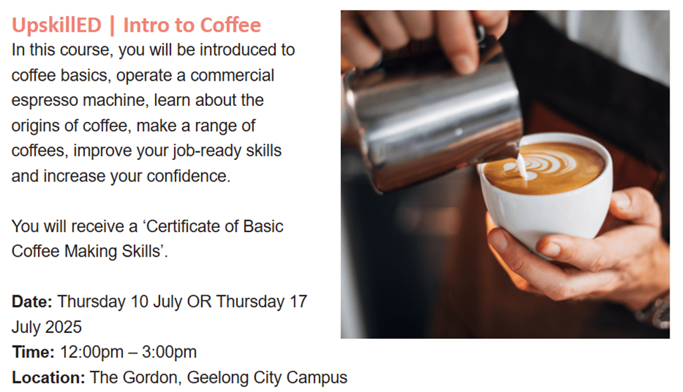 UpskillED intro to Coffee